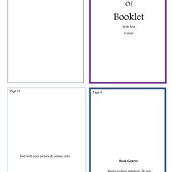 Admirable Free Book Template For Word Booklet