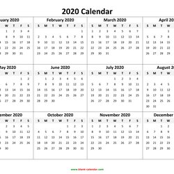 Yearly Calendar Free Download And Print Template Blank