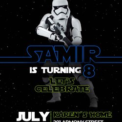 Star Wars Birthday Party Invitation Terrific Invite