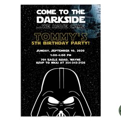 Tremendous Editable Star Wars Invitation Template Printable Birthday Invite Party