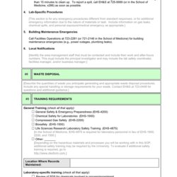 Standard Operating Procedure Template In Word And Formats Page Of Reported Considered Secondary Containment