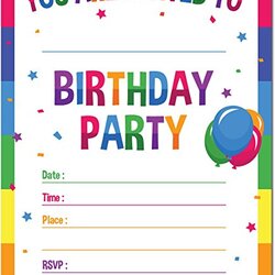 Eminent Birthday Party Invitations Comedy Kids Magic Invitation Example