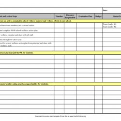 Superior Action Plan Template Business