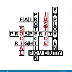 Eminent Social Justice Crossword Stock Vector Illustration Of Game Puzzle Poverty Preview Devoted To Words