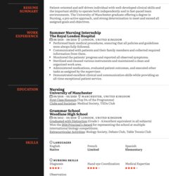 Matchless New Grad Nurse Resume Template Graduate Sample Profession Specifically Image