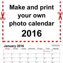 High Quality Photo Calendar Free Printable Word Templates Calendars Template