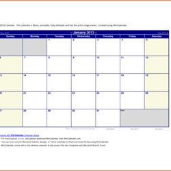 Wonderful Printable Calendar In Word