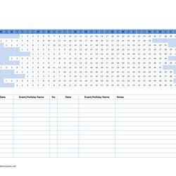 The Highest Quality Linear Calendar Template Archives Word Horizontal Tag