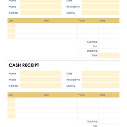 Eminent Free Cash Receipt Templates Word Excel And Template Petty