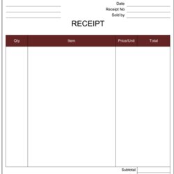Tremendous Cash Receipt Templates Free Printable Word Excel Template Receipts Format Invoice Bill Doc Simple