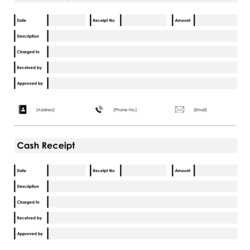 Fantastic Free Cash Receipt Templates Word Excel And Template For