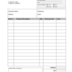 Cash Receipt Template Word Doc Magnificent Highest Quality