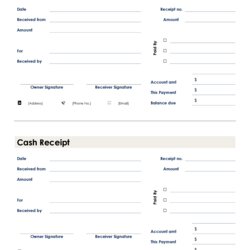 Splendid Free Cash Receipt Templates Word Excel And Template Blank