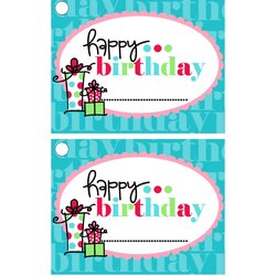 Fine Free Printable Gift Tag Templates Template Kb