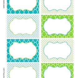 Tremendous Label Templates Free Printable Buffet Ah Note Envelopes Labels Or Cards Blue And Green Instant