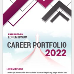 Brilliant Free Career Portfolio Template Microsoft Word Printable Templates Cover