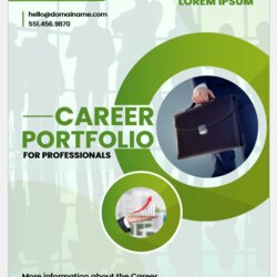 Admirable Front Pages Microsoft Word Career Portfolio Cover