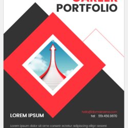 Professional Portfolio Template Cover Career Word Pages Templates Source Architecture