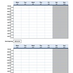 Supreme Printable Employee Schedule Template Download Templates