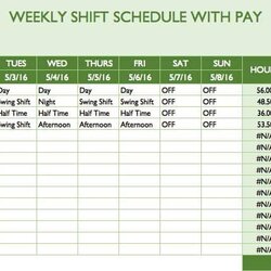 Legit Free Work Schedule Templates For Word And Excel Template Employee Daily Shift Hour Weekly Sheet Task