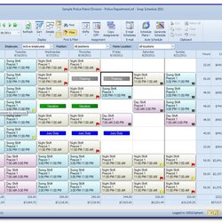 The Highest Quality Employee Scheduling Excel Template