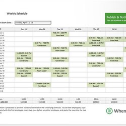Superb Free Excel Template For Employee Scheduling Schedule Templates