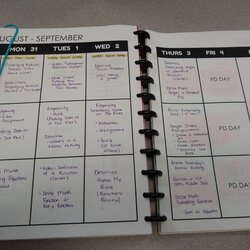 Teachers Planning Book Template Lesson Plan