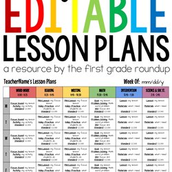 Superior Lesson Plan Templates Editable Compatible With Google Docs Digital Plans Lessons Template Teacher