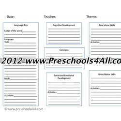 Great Preschool Lesson Plan Book Plans Learning Daily Daycare Infant Typical Regard Template
