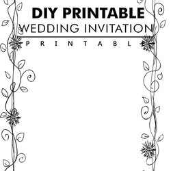 Perfect Free Printable Wedding Invitation Templates Template Paper Printing