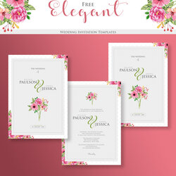 Excellent Free Elegant Wedding Invitation Google Tasty Graphic Templates Template Invitations Printable Party