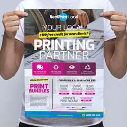 Print Shop Poster Banner Template Vector Templates Services Updated January Last