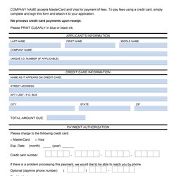 Wizard Credit Card Authorization Forms Templates Ready To Use