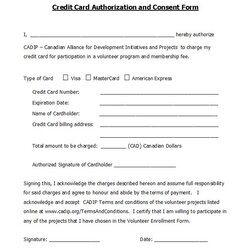 Sublime Credit Card Authorization Forms Templates Ready To Use Form Template Kb