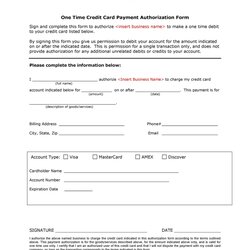 Marvelous Credit Card Authorization Forms Templates Ready To Use Form Template Time