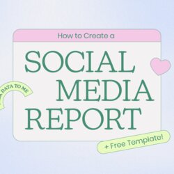 Brilliant How To Create Social Media Report In Free Template Later Blog Horizontal