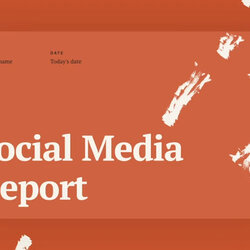 Capital Social Media Report Template Team Presentation Tips Pitch