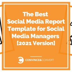 The Best Social Media Report Template For Managers Version