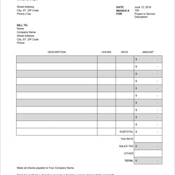 Free Excel Invoice Template India Formidable Example