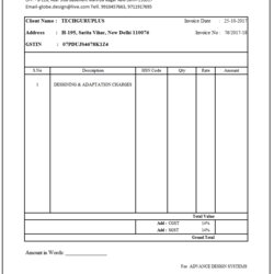 Magnificent Invoice Format In Excel Cards Design Templates Word Ms The Best For By