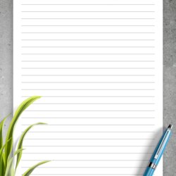 Supreme Download Printable Lined Paper Template Ruled Dotted