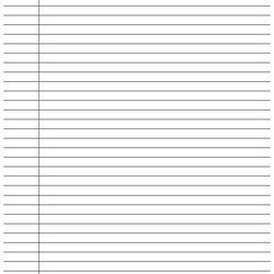 Best Free Printable Lined Writing Paper Template For At