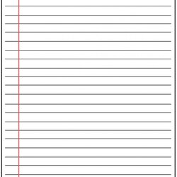 Lined Paper Template Blank Shocking Ruled Image