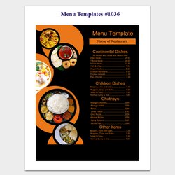 Exceptional Free Restaurant Menu Templates With Creative Designs Word