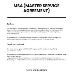 Swell Master Service Agreement Template Google Docs Word Apple