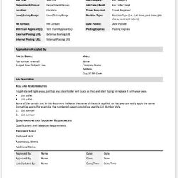 Fantastic Roles And Responsibilities Sheet Templates For Ms Template Job Word Excel Responsibility