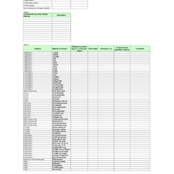 Sterling Free Bill Of Material Templates Excel Word Materials Template