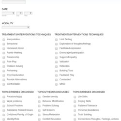 Sterling School Counseling Progress Note Form Template Templates