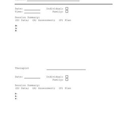 Magnificent Counseling Progress Note Template Notes