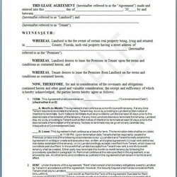 Superlative Residential Lease Agreement Template Free Printable Documents Real Estate Apartment Forms Florida